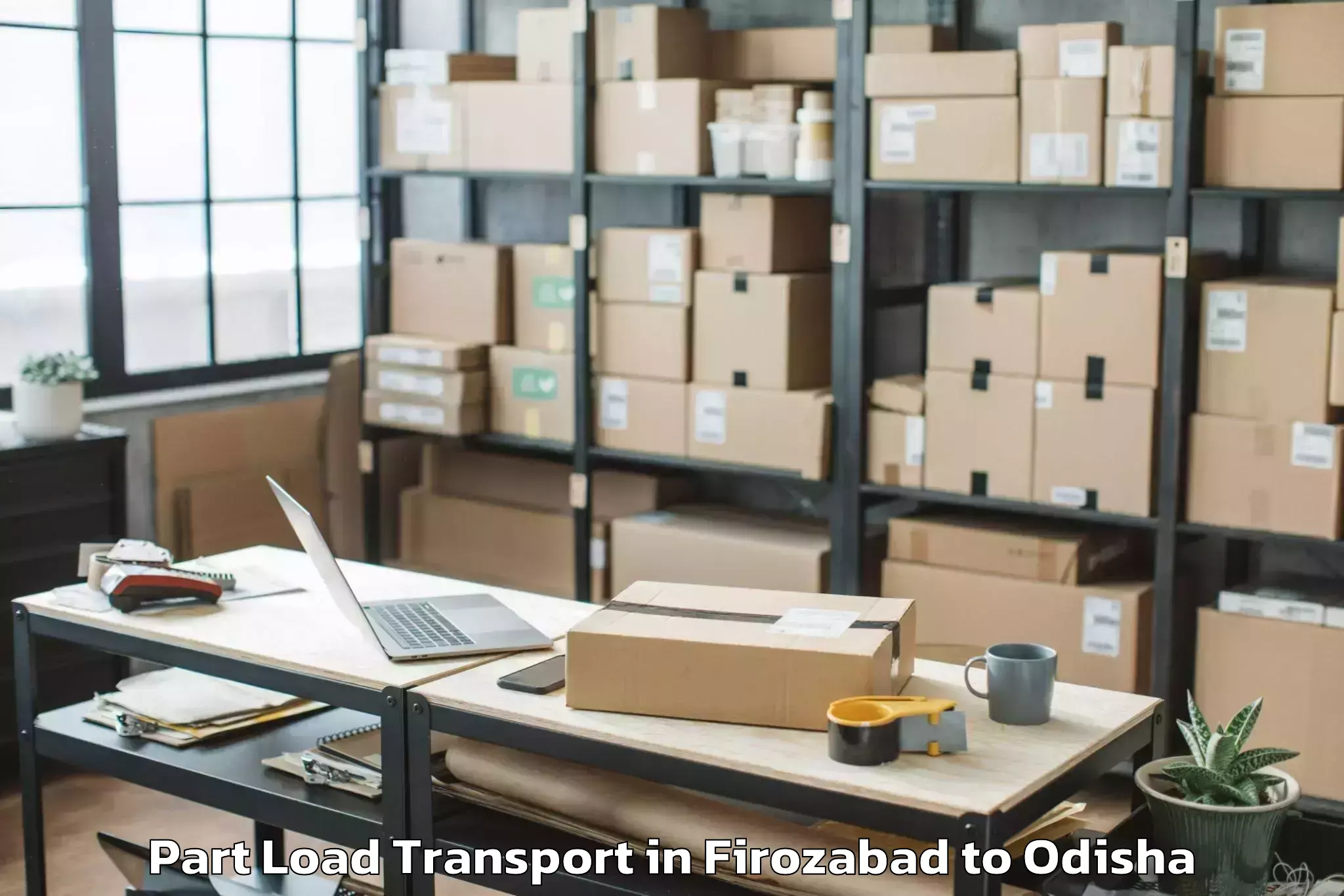 Expert Firozabad to Telkoi Part Load Transport